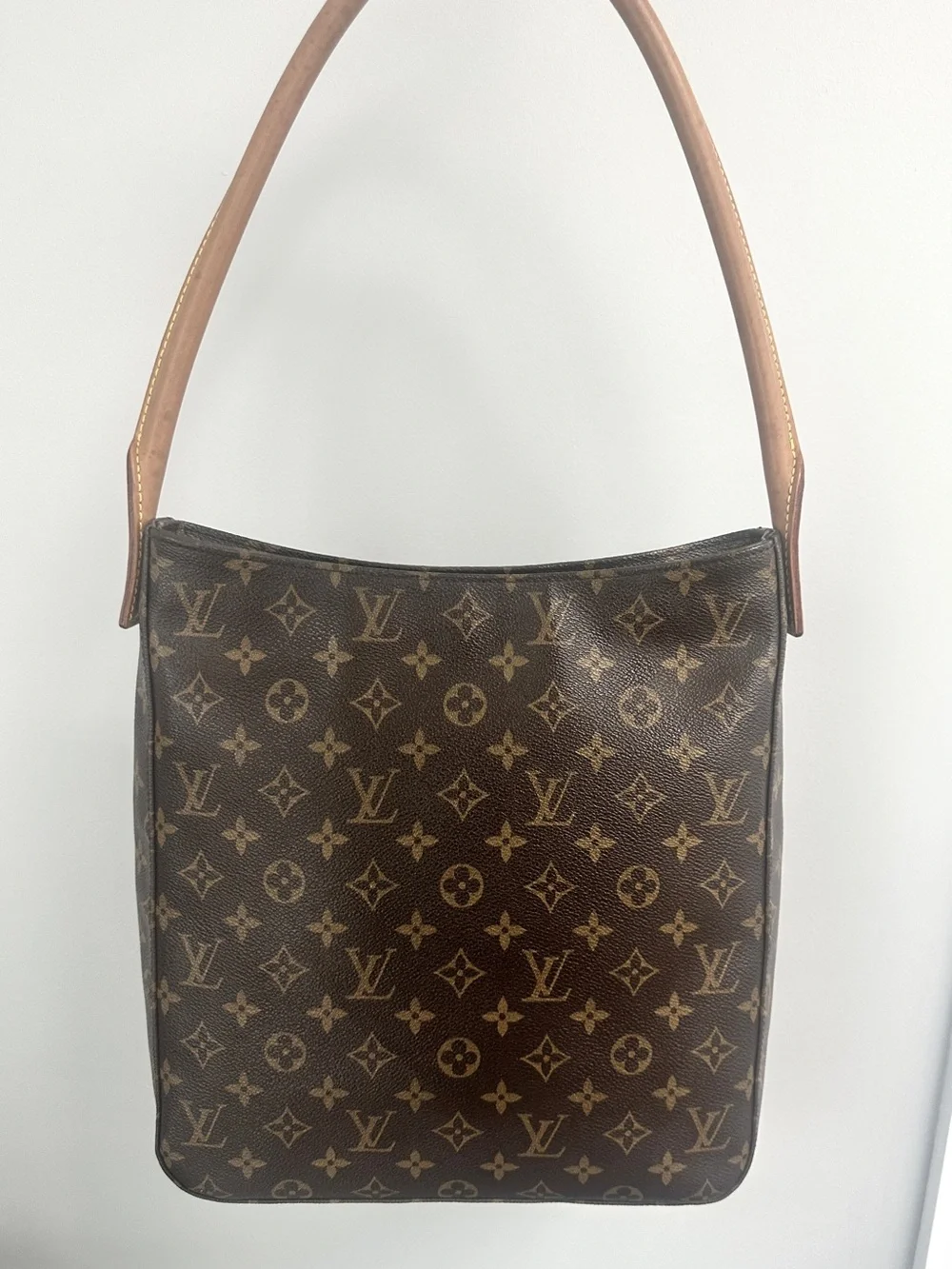 Vintage Authentic Louis Vuitton Looping GM Monogram Canvas Tote